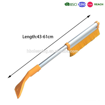 telescopic car auto snow brush with ice scraper